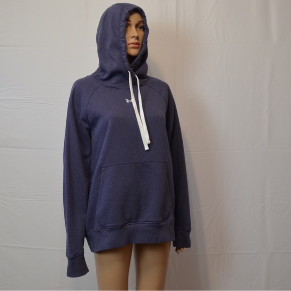 Under Armour Pullover Hoodie Blue/Purple Women’s Large - Picture 3 of 6